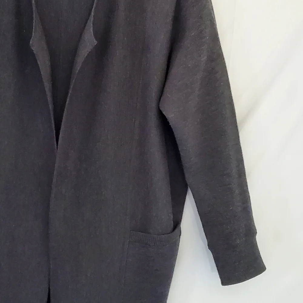 Athleta‎ Chill Chaser Merino Wool Blend Long Cardigan Med Open Front Knit Duster